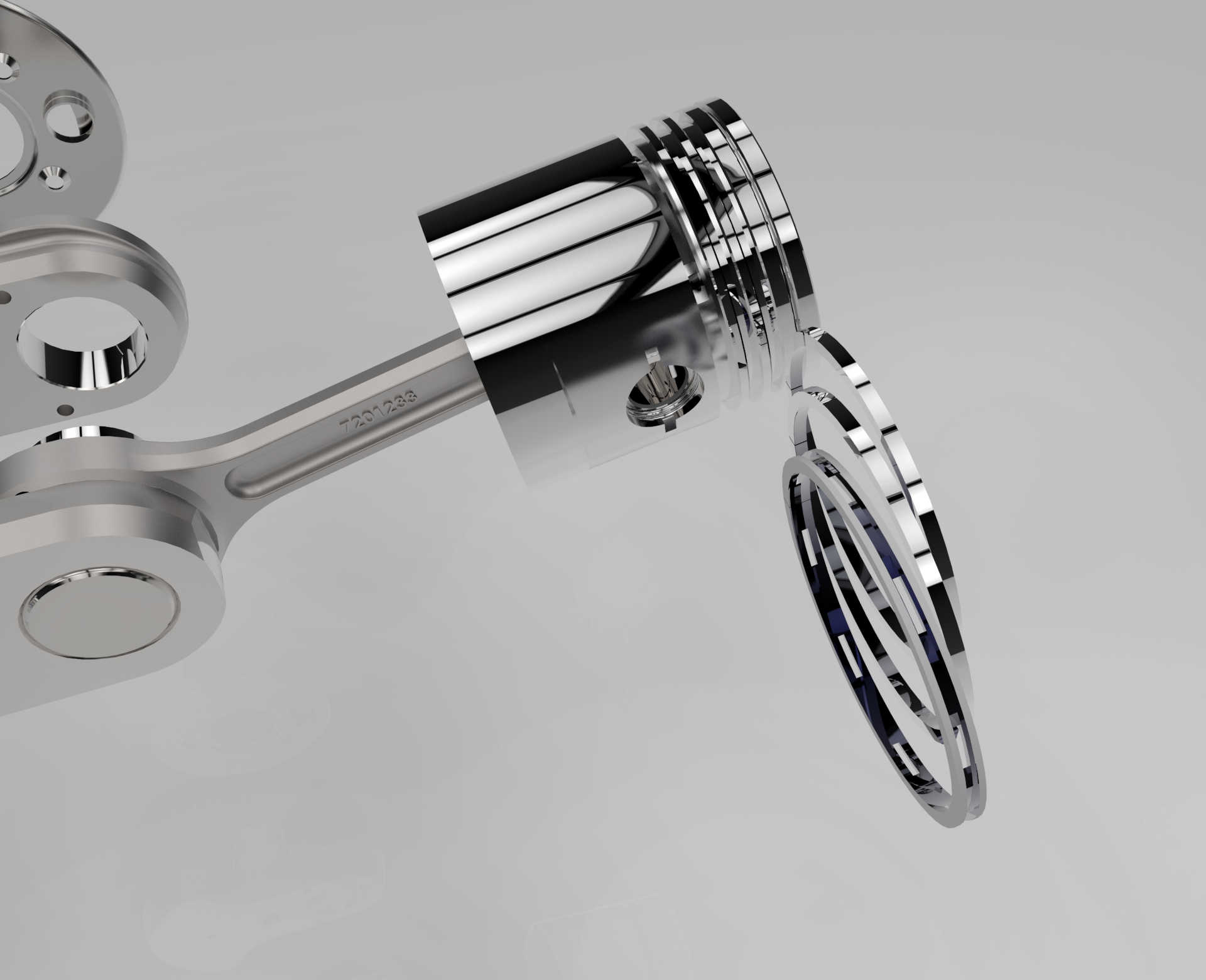 摩托车曲轴活塞